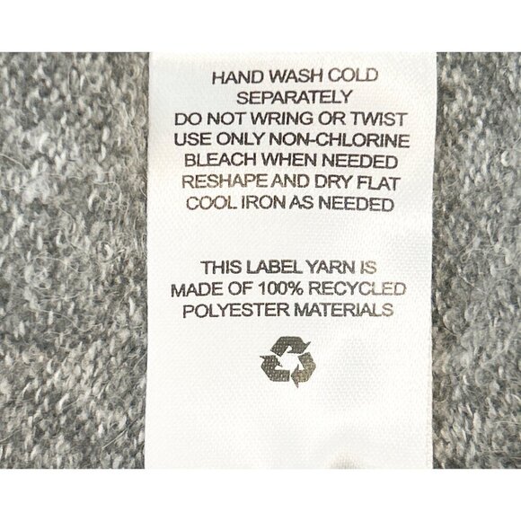 Pinque Women's Gina Crew Neck Striped Sweater Gray Orange Block Size XL NWT - Picture 6 of 9